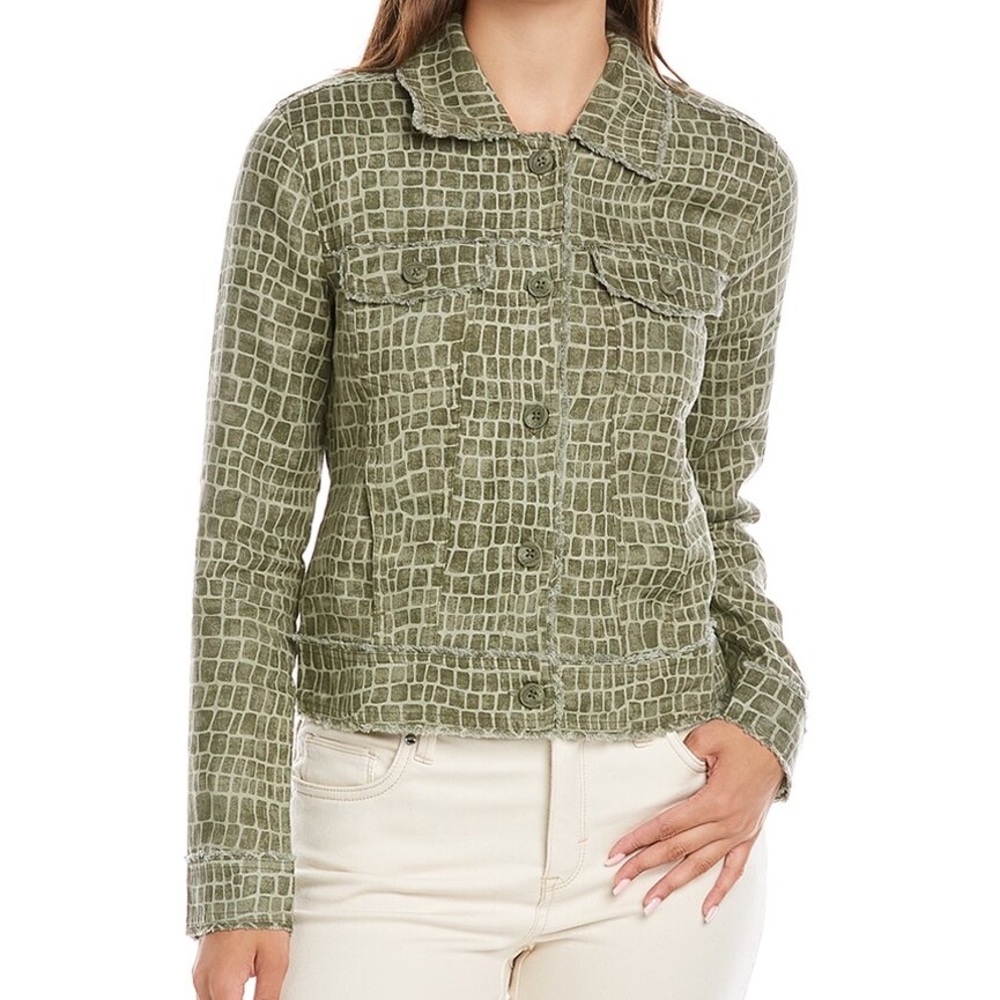 Tommy Bahama Crocotiles Two Palm Linen Jacket